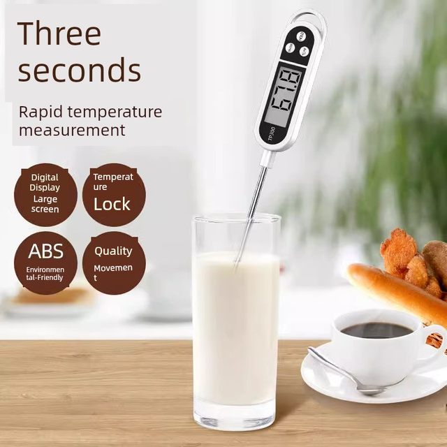 High-precision food thermometer baking food center water temperature oil temperature milk temperature electronic probe baby kitchen