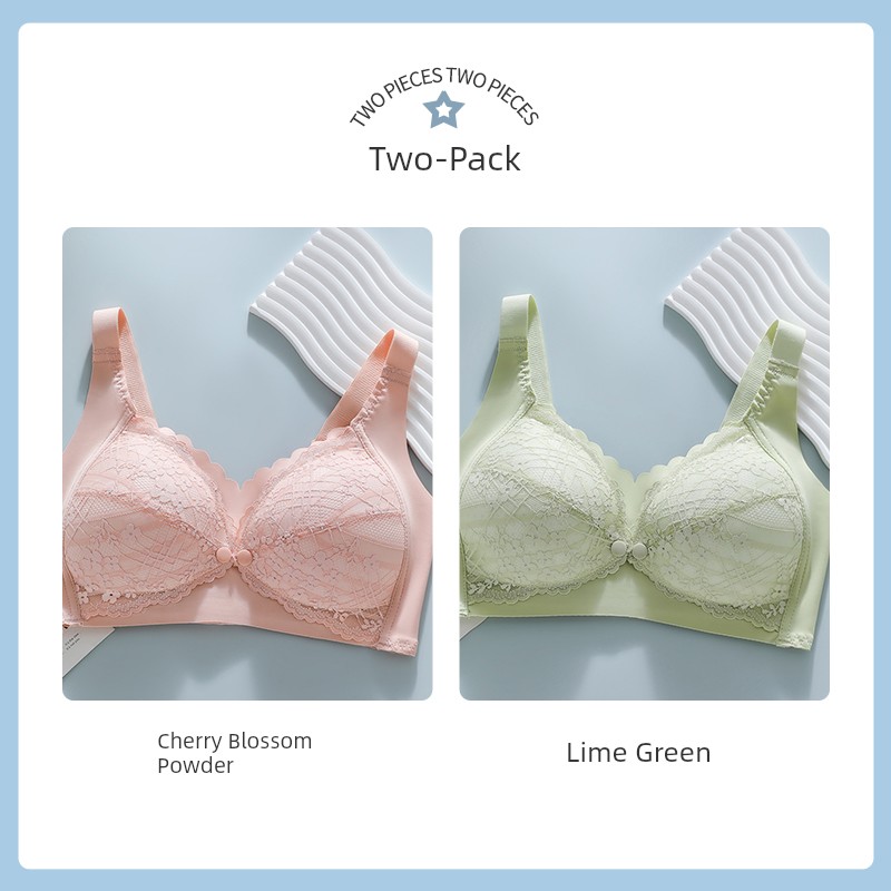 October Queen Front-Button Nursing Bra for Summer, Gathers and Supports Side Breasts, Special Maternity Bra for Breastfeeding during Pregnancy and — 8
