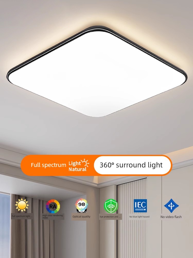 Full Spectrum Led Ceiling Light for Bedroom 2026 New Model Master Bedroom Simple Modern Eye Protection Children's Room Zhongshan Lighting Fixtures