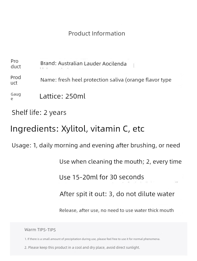Australian Lauder Confinement Clear Breath Wash Pregnant Women Toothpaste — 19