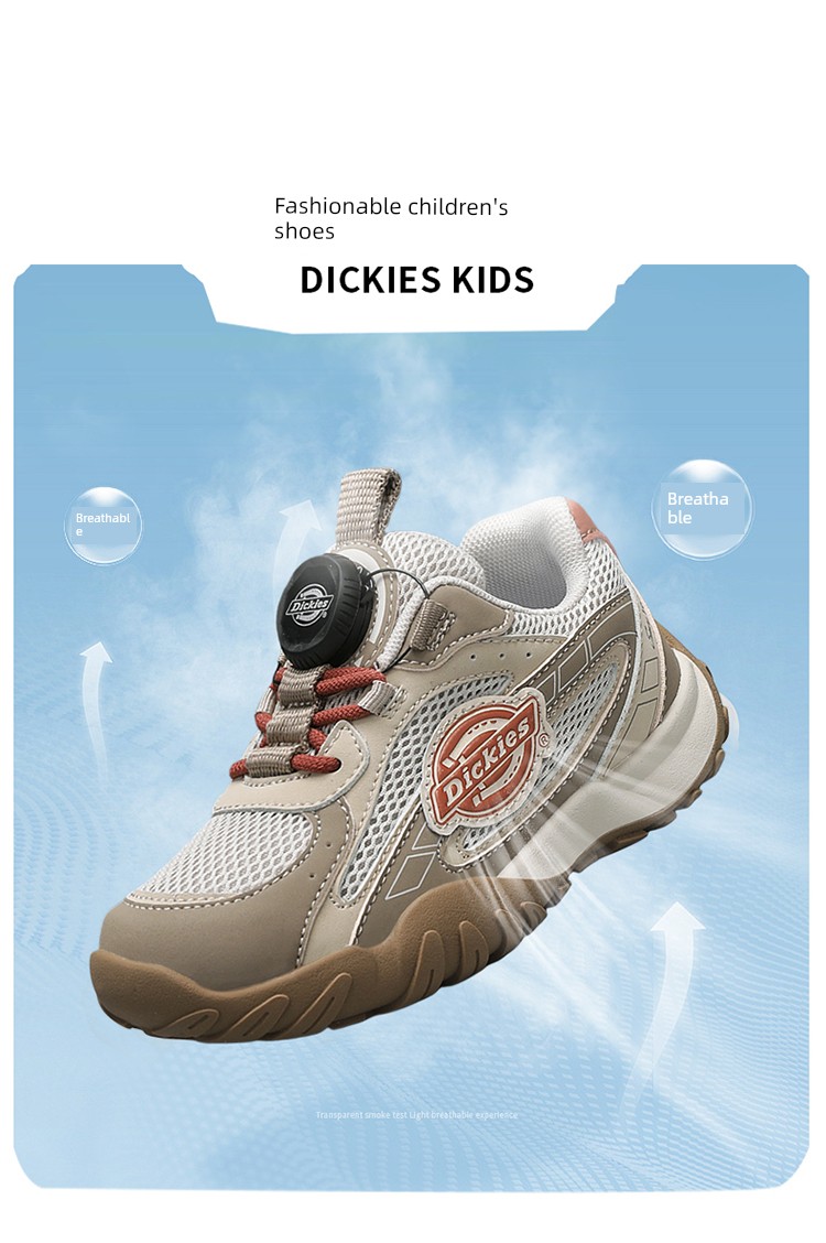 Dickies Kidsren's Outdoor Hiking Shoes New Autumn Breathable Kidsren's Shoes Knob Buckle Sports Shoes Versatile Casual Shoes — 12