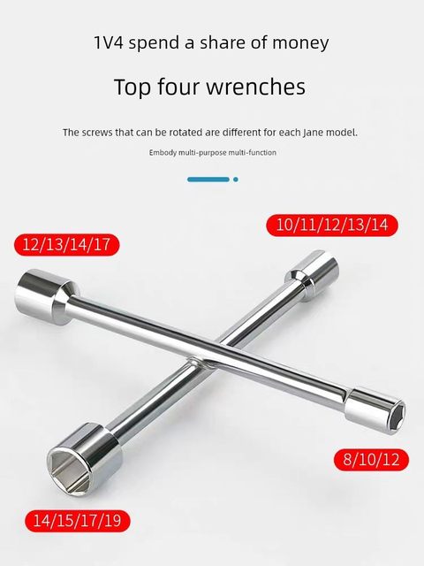 Mini Short Sleeve Cross-type Wrench Household Appliances and Furniture Repair Tool Portable Electric Bicycle