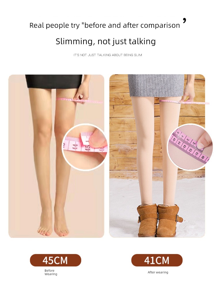 Bare leg artifact Step on one's feet Socks Naked feeling thickening Pressure pants