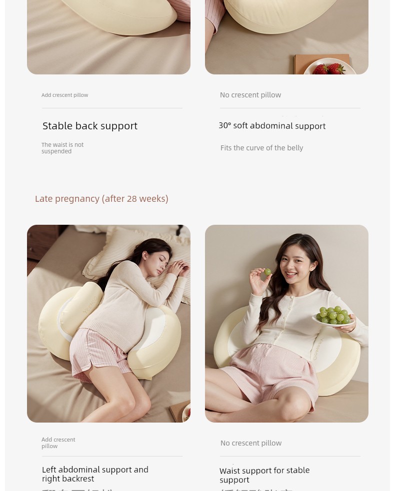 Ying's Maternity Pillow for Waist Support, Side Sleeping, and Belly Support, Pregnancy Pillow for Summer Sleep, Magic Pillow for Sleeping — 6