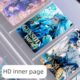 a4活页收纳袋透明插页袋四宫格卡册内页4格九宫格明星小卡片多格名片收纳册大容量9宫格邮戳方卡收集册一宫格