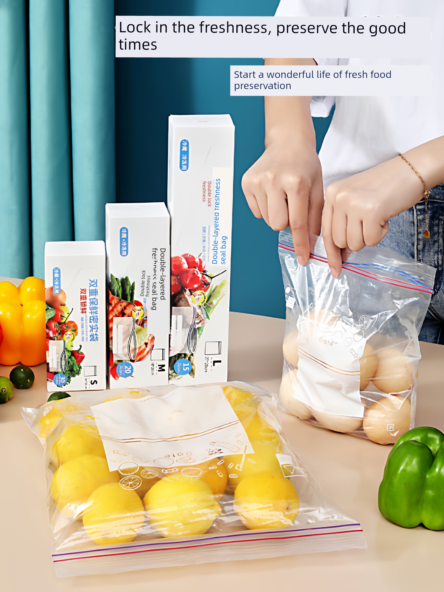Thickened Sealed Bag for Refrigerator Storage and Refrigeration
