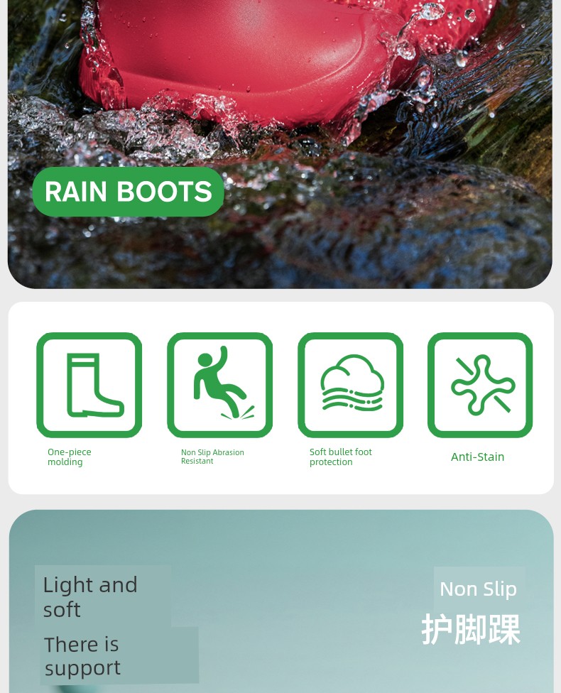 Children's Rain Boots for Girls 2026 New Model Baby Rain Boots for Girls 2 Years Old Special for Kids Going to School Waterproof Non-Slip Water Shoes — 2