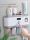 Electric toothbrush disinfector intelligent ultraviolet sterilization set without punching wall-mounted toothbrush storage box storage rack