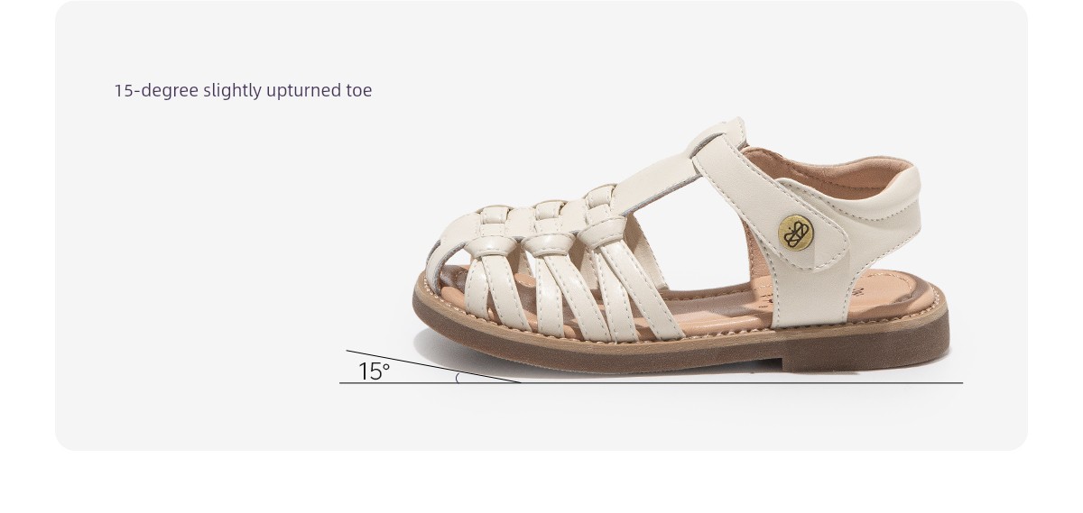 Girls' Princess Sandals 2026 New Summer Children's Sandals for Girls, Roman Style Shoes, Soft-Soled Closed-Toe Summer Models — 18