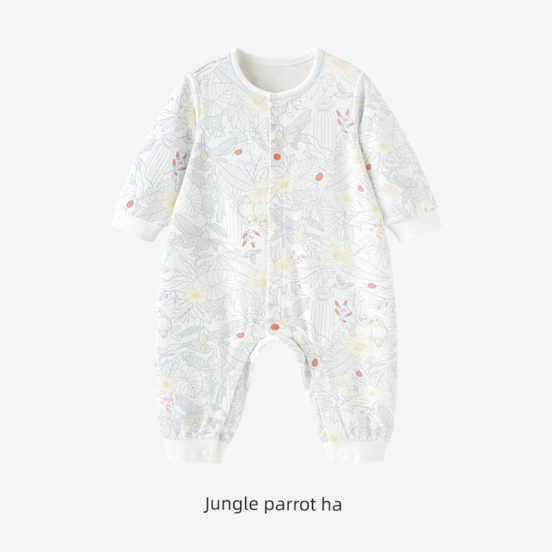 YEEHOO Infant Newborn Spring and Autumn Pure Cotton Jumpsuit — 2