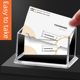 10 transparent business card boxes desktop stand stand business card seat mounting card acrylic storage box business personality
