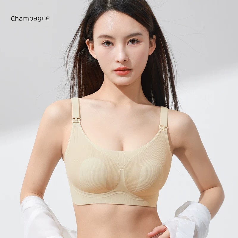 Clearance Sale Nursing Bras, Large Size, for Big Busts, Summer Thin Style, Postpartum Breastfeeding, Anti-Sagging, Pregnancy Nursing Bra — 7