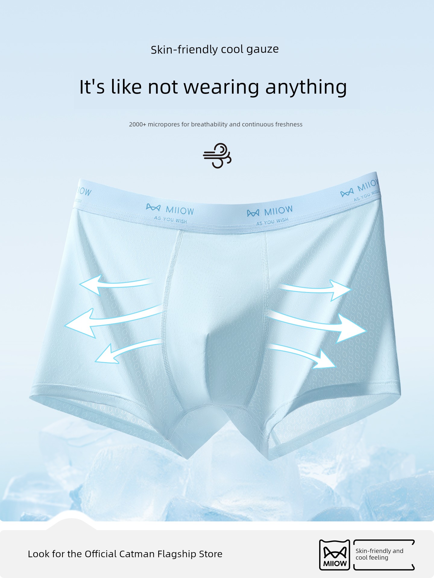 Catman Youth Underwear Children's A-Class Ice Silk Summer Thin Boxer Briefs for Boys in Middle and High School, Long-Term Use Four-Corner Style — 4