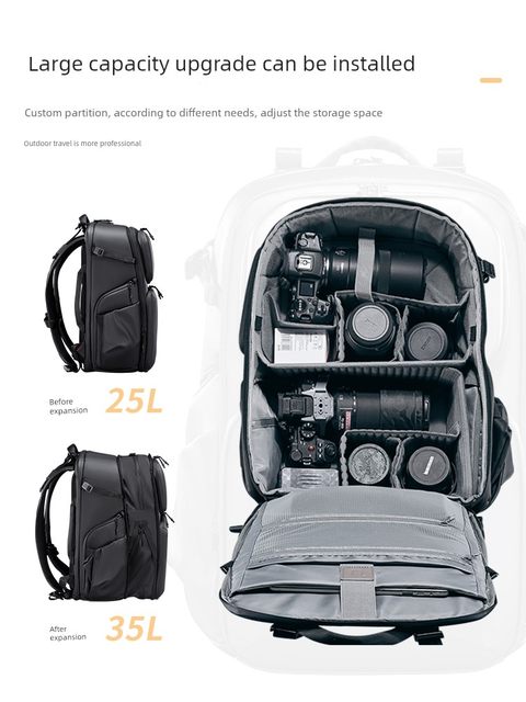 Ulanzi Youbasket BP10/09 photography package capacity hard shell protection waterproof shoulder bag outdoor mountaineering travel camera bag camera drone stabilizer professional equipment digital storage