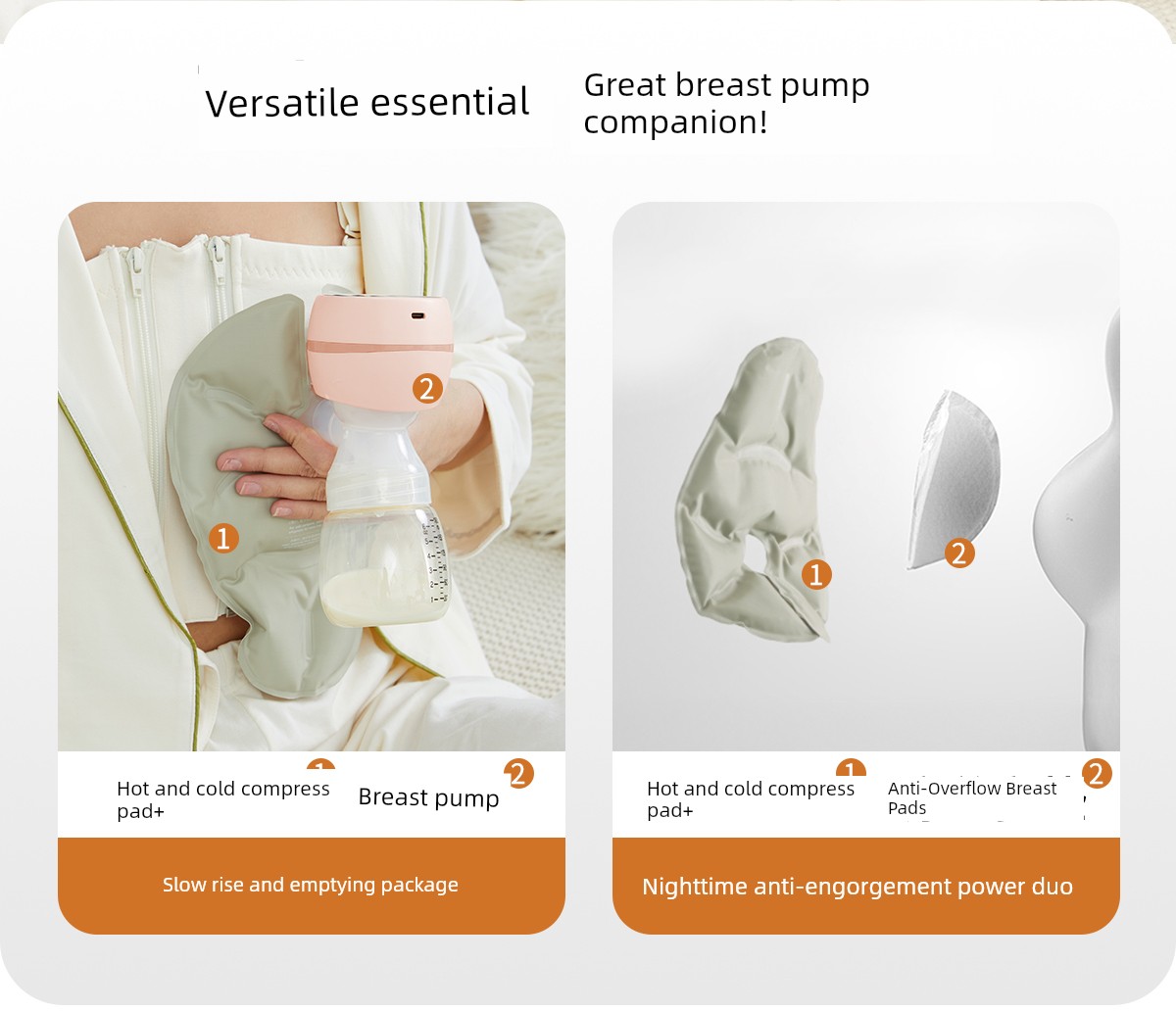 Wow, Breast Hot and Cold Compress Pads, a Magic Tool for Breastfeeding, Ice Packs for Breast Swelling during Lactation, Breast Duct Unblocker, 2 Pieces — 8