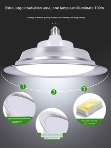 Yaming Screw-Mount Industrial and Mining Lamp Led Super Bright Factory Warehouse Workshop E27 Bulb Lighting Chandelier T