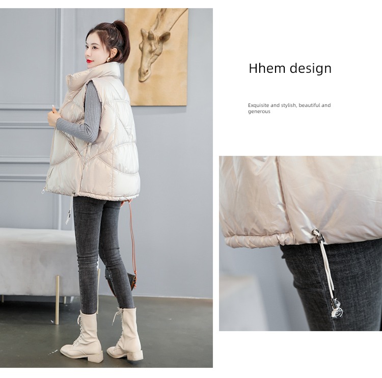 Autumn and winter easy ma'am Wear out waistcoat vest cotton-padded jacket