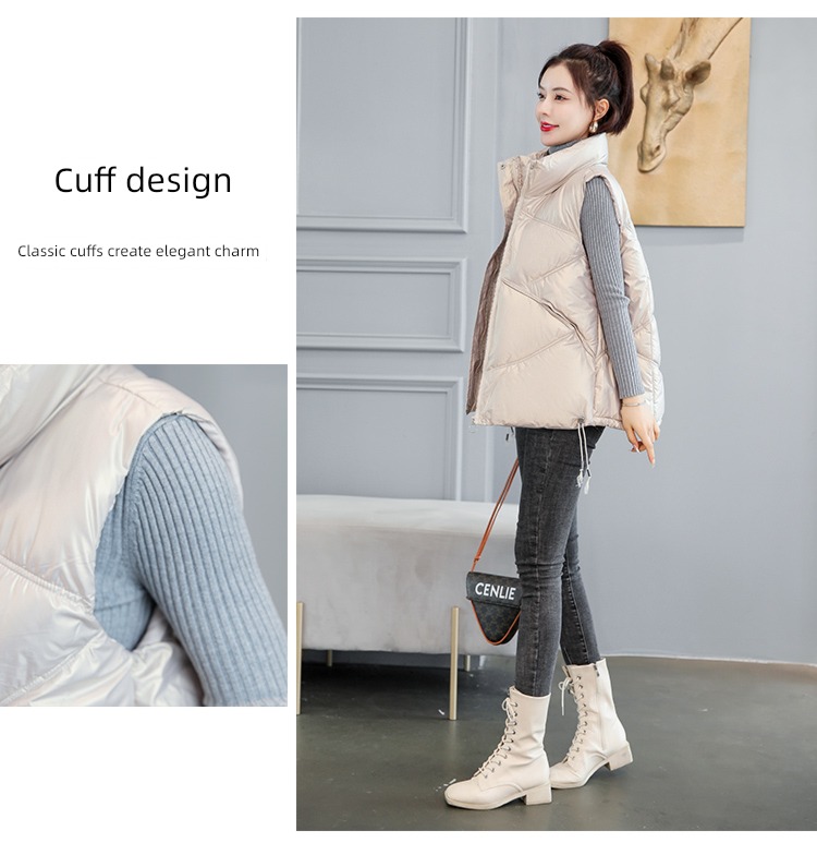Autumn and winter easy ma'am Wear out waistcoat vest cotton-padded jacket