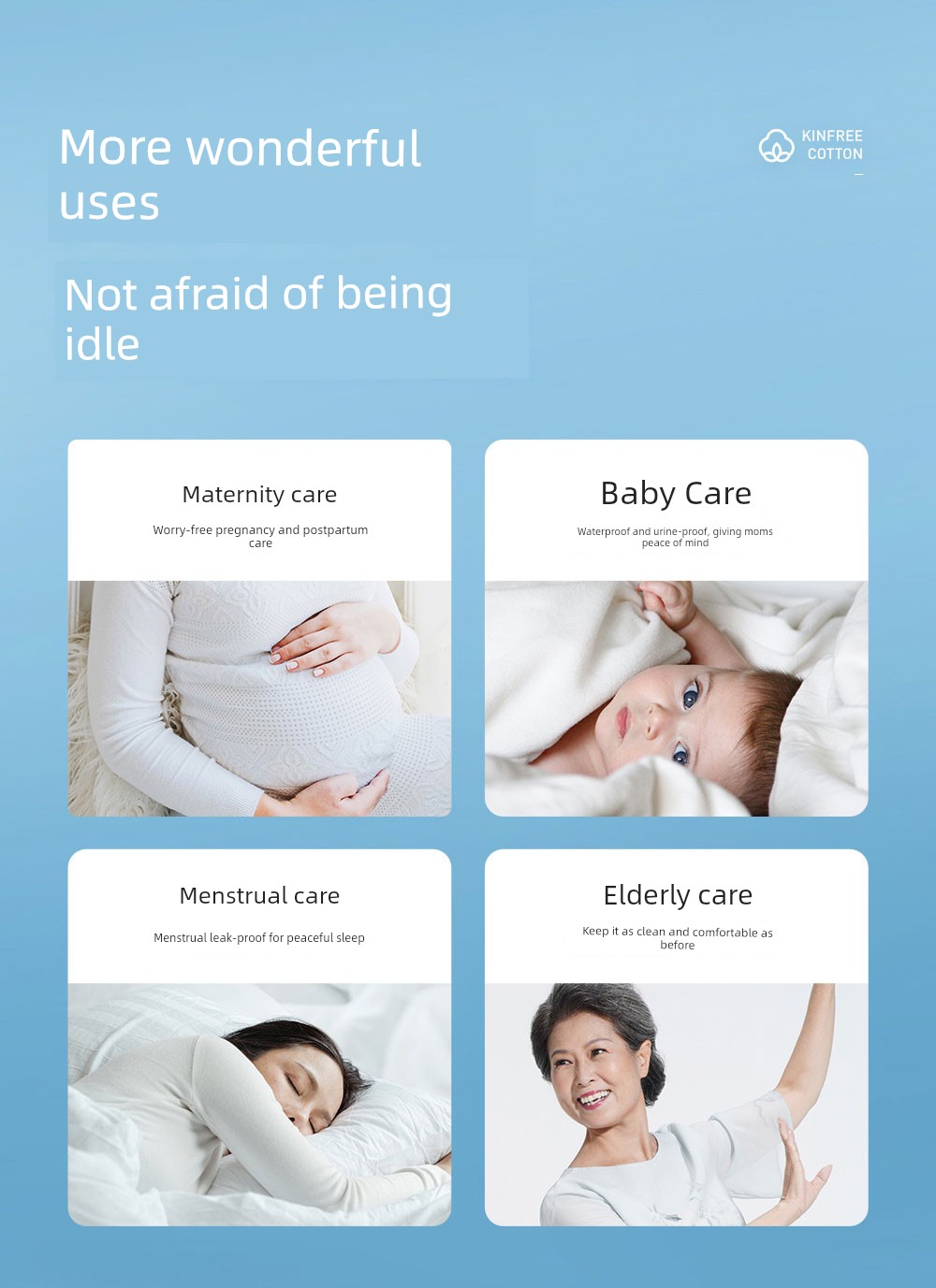 All-Cotton Era Skin-Friendly Maternity Pads for Postpartum Use, Disposable Urine Pads for Pregnant Women, Adult Care Menstrual Pads — 13