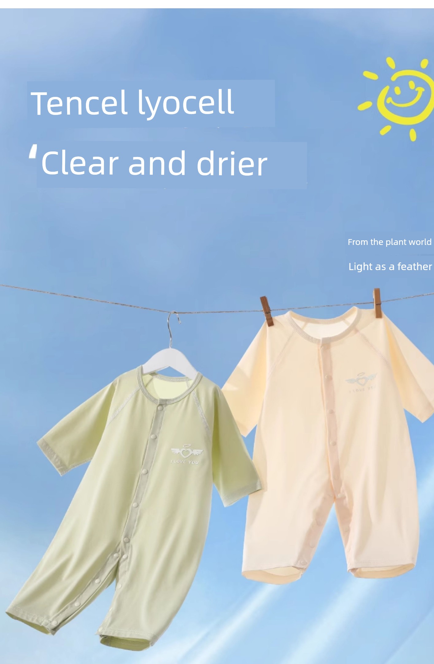 2-Pack Baby Romper Summer Thin Modal Long-Sleeve Pajamas Baby Air-Conditioned Crawling Suit Newborn Onesie — 4