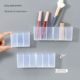 Wall-mounted partition box mirror cabinet storage without hole punching lipstick storage portable eyebrow clip scissor eyebrow pencil brush storage rack