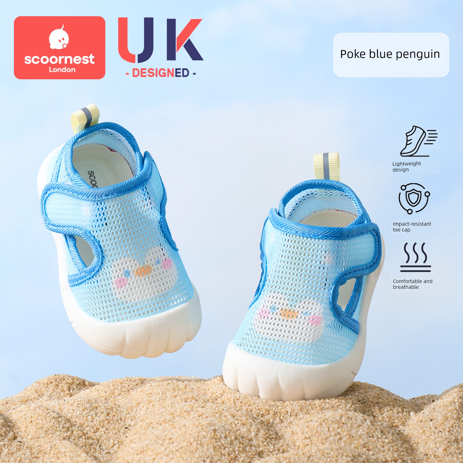 Kechao Baby Summer Sandals, Boys' Toddler Shoes, Indoor Non-Slip Baby Shoes, Soft-Soled Baby Mesh Shoes for Girls — 5