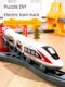 Electric high-speed train model small train assembled rail car children's toy simulation Fuxing train Harmony boy