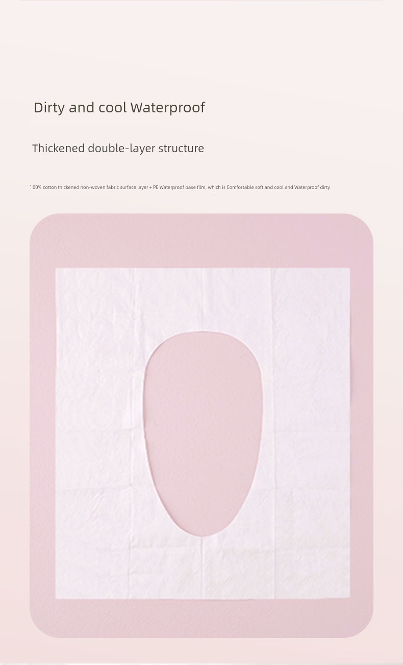 Purcotton Disposable Toilet Mat Full Coverage Tourism Maternal Postpartum Paper Toilet Seat Cover Toilet Seat Paper 10 Pieces — 9