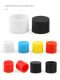 Round tube sleeve flat head soft silicone protective sleeve rubber anti-collision cap plastic round tube cover universal rubber sleeve steel tube sleeve