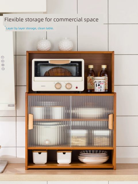 Kitchen cupboard storage rack cabinet type bowl and plate storage rack box multi-function bowl rack seasoning rack bowl and chopsticks cabinet storage cabinet