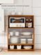 Kitchen cupboard storage rack cabinet type bowl and plate storage rack box multi-function bowl rack seasoning rack bowl and chopsticks cabinet storage cabinet