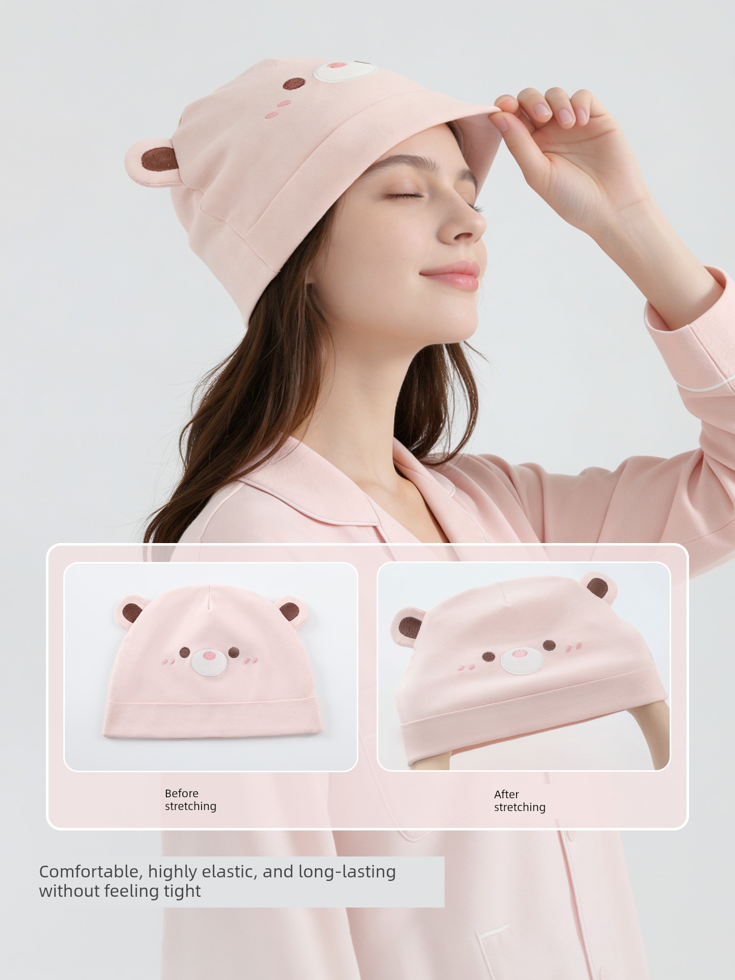 Maternity Headband That Doesn'T Squeeze the Head, Postpartum Forehead Protector, Autumn and Winter Pure Cotton Sweat-Absorbing Headscarf for Large Head — 2