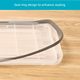 Kangyi medium sorting box transparent seal storage box plastic moisture-proof storage box book and clothing storage box starts school