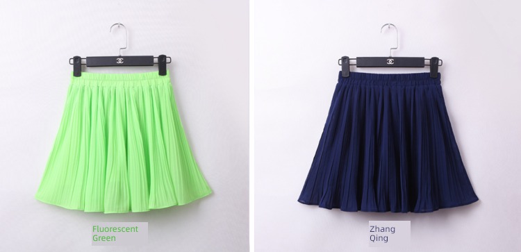 Chiffon Fat mm Big size Pleat Light proof UltraShort  Culotte