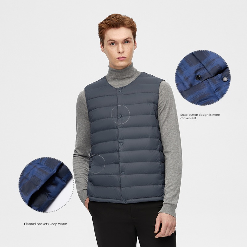 Bosideng autumn Small piece Inside Store Frivolous keep warm waistcoat