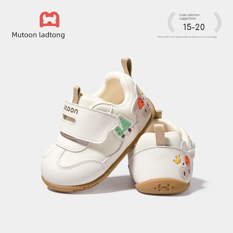 Muttong Baby Thin-Soled Pre-Walking Shoes 2026 Spring and Autumn New Model for 6-18 Months Baby Girls and Boys Soft-Soled Walking Shoes — 3