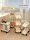 Small cart clip-on storage rack multi-layer floor-standing ultra-narrow small size bathroom kitchen refrigerator toilet toilet storage rack