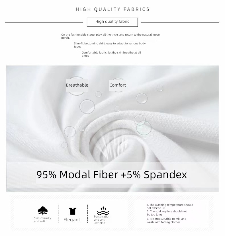modal  easy Half sleeve Versatile Low collar jacket T-shirt