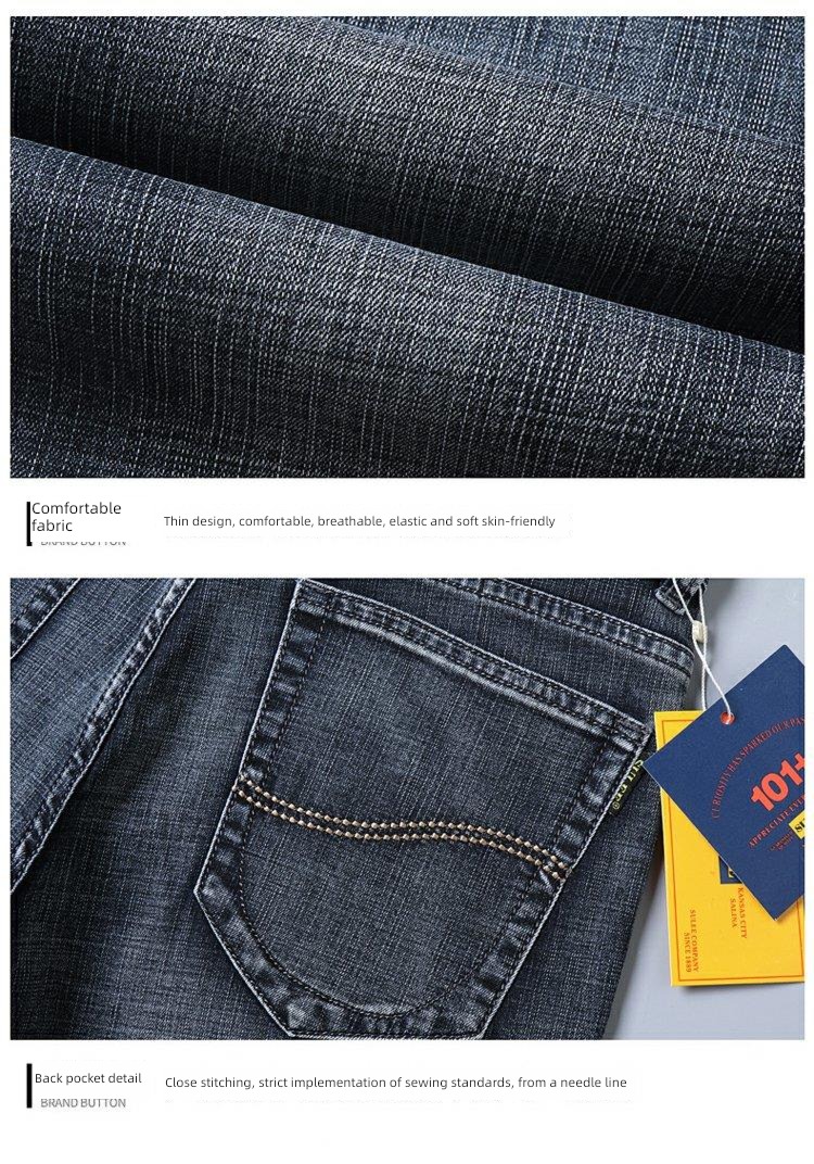 full marks summer Thin money easy Straight cylinder Denim shorts