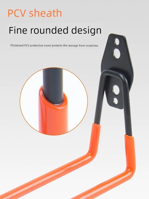 Metal hook wall adhesive pipe garage power tool cable ladder heavy duty load bearing storage large hook