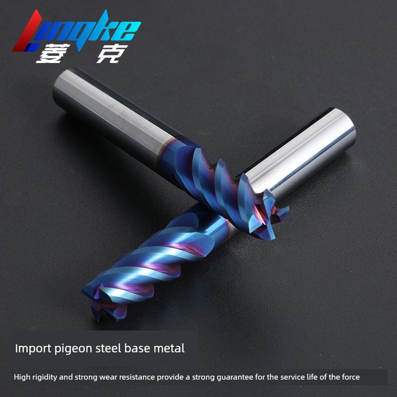 65 Degree Tungsten Milling Cutter 4 Blade Solid Alloy Milling Cutter Coated Knife High Hard Stainless Steel Long CNC CNC Tool