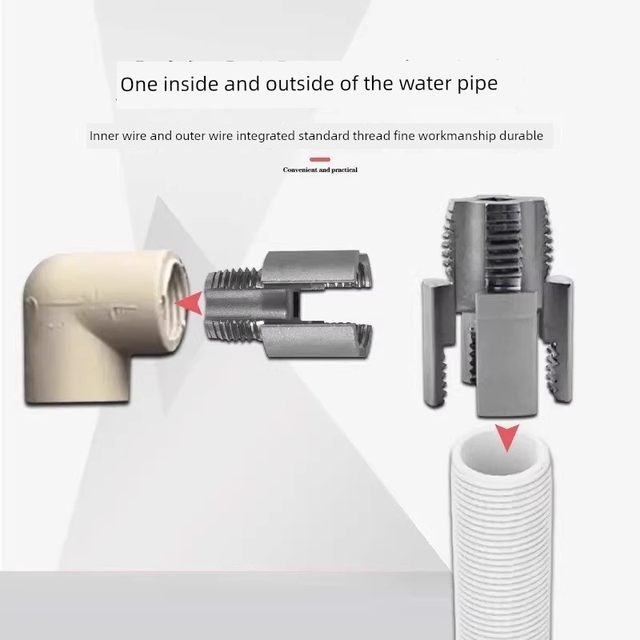 New 4-point 6-point water pipe universal electric inner and outer wire integrated wire opener plate tooth tool thread tapping tap