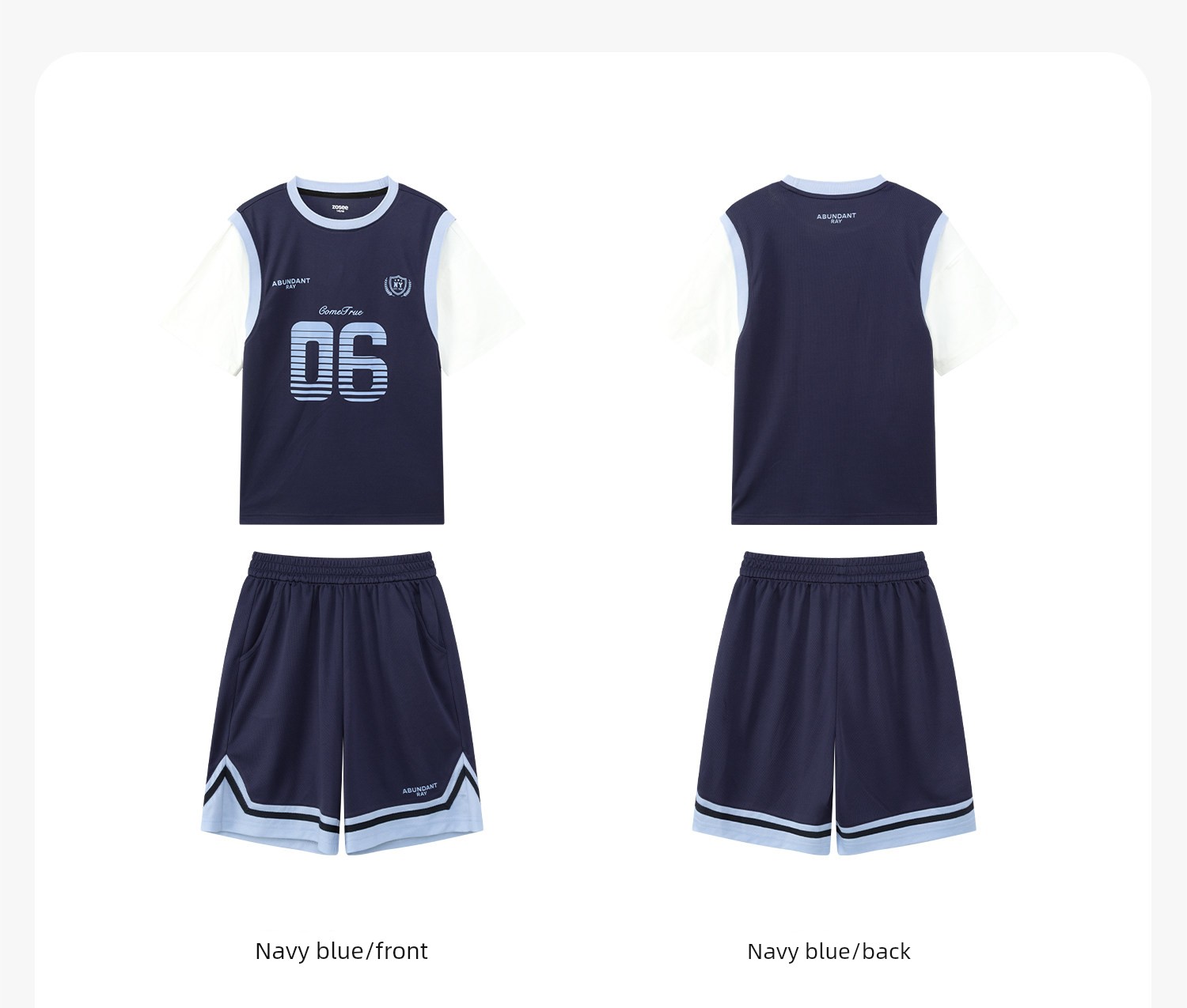 Zuoxi Kidsren's Clothing Boys' Suit Summer Quick-Drying Sports Short-Sleeved 2026 New Kidsren's Basketball Uniform Two-Piece Summer Suit — 29