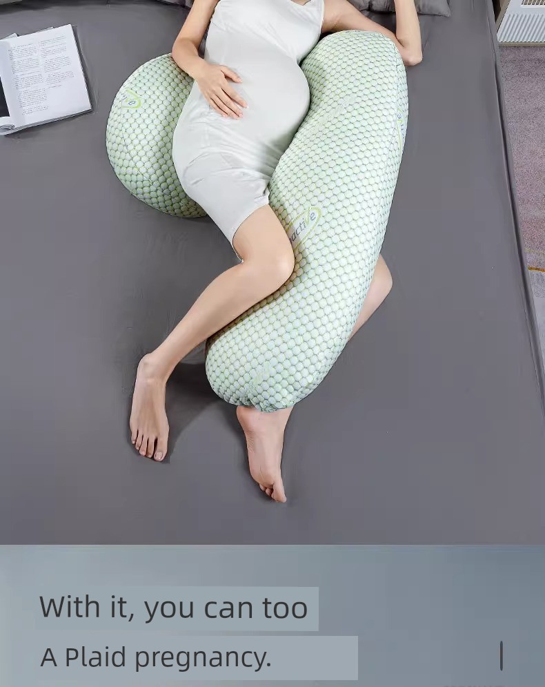 Summer Cool Removable and Washable Pregnancy Pillow Refreshing Non-Stick Pregnant Women Side Sleeping Belly Support Waist Cushion Sleep during Pregnancy — 25