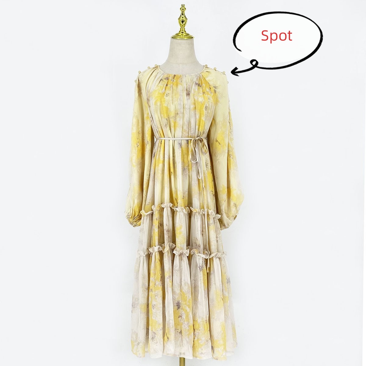 Ac sunset heavy industry senior Sense of design easy Dress
