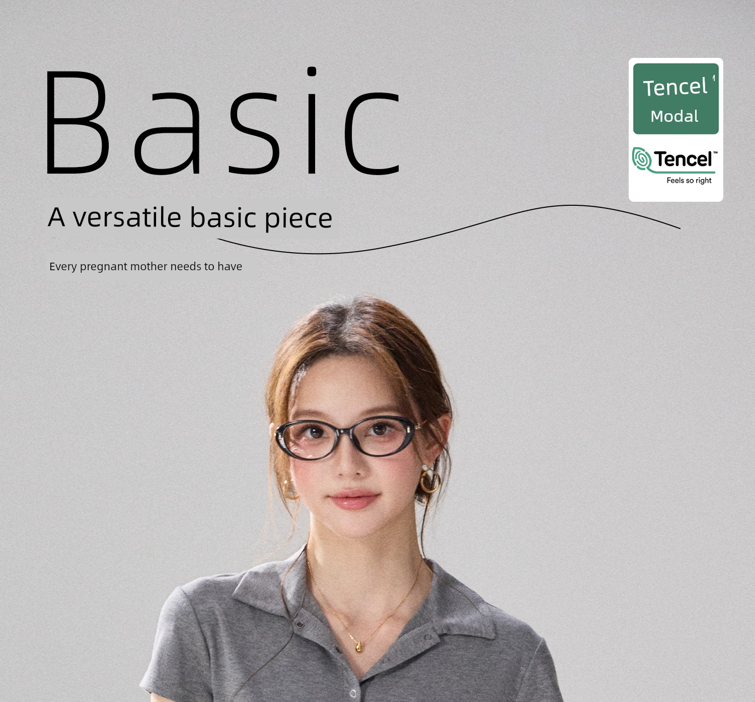Breastfeeding Short-Sleeve T-Shirt Top Maternity Wear Lenzing Tencel Modal Nursing Half-Sleeve Summer Thin Style Trendy Mom Outerwear — 1