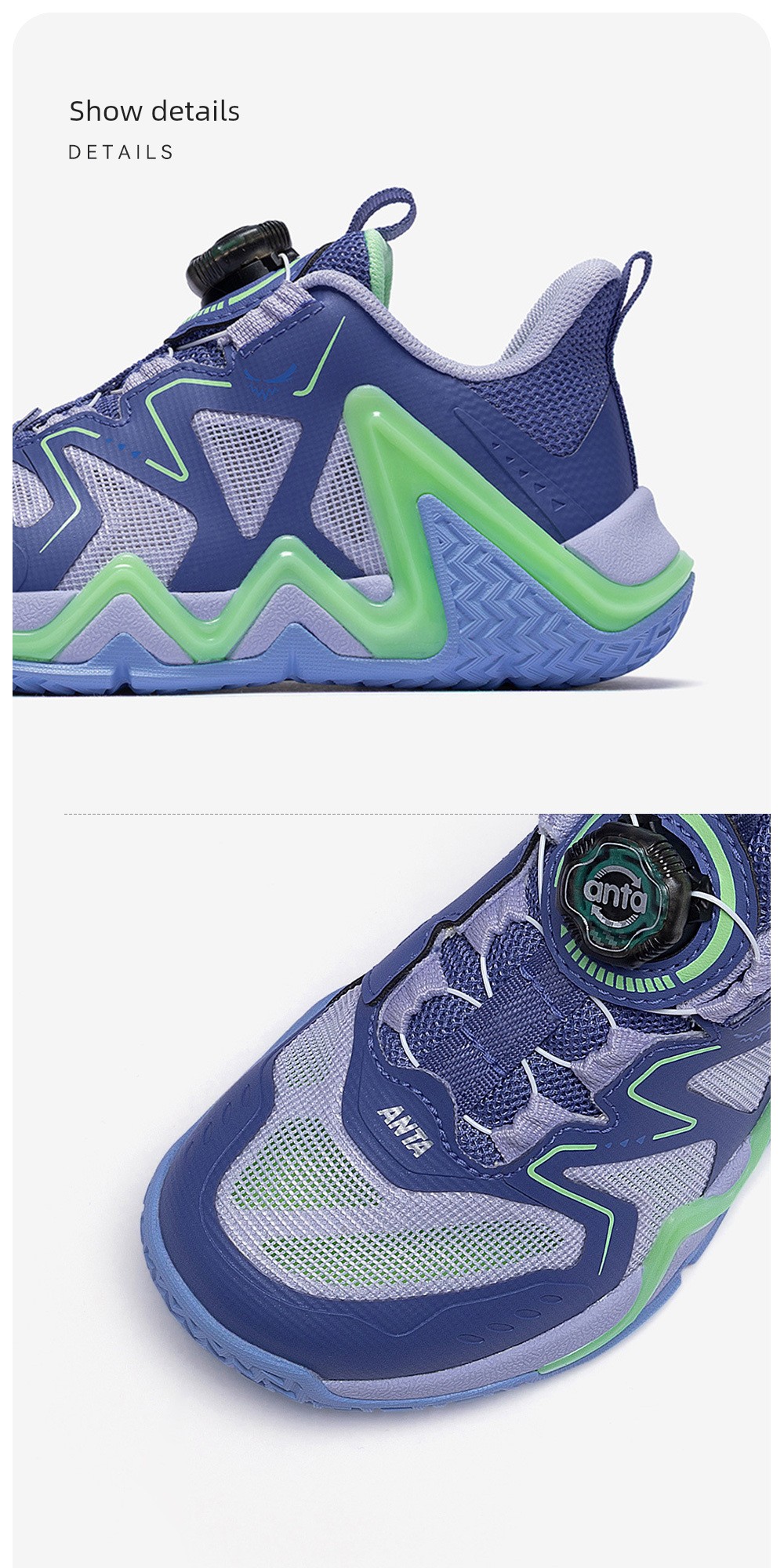 Anta Kids Reverse Scale | Boys' Basketball Shoes 2026 Autumn New Model Professional High-Support Sports Shoes Official — 44