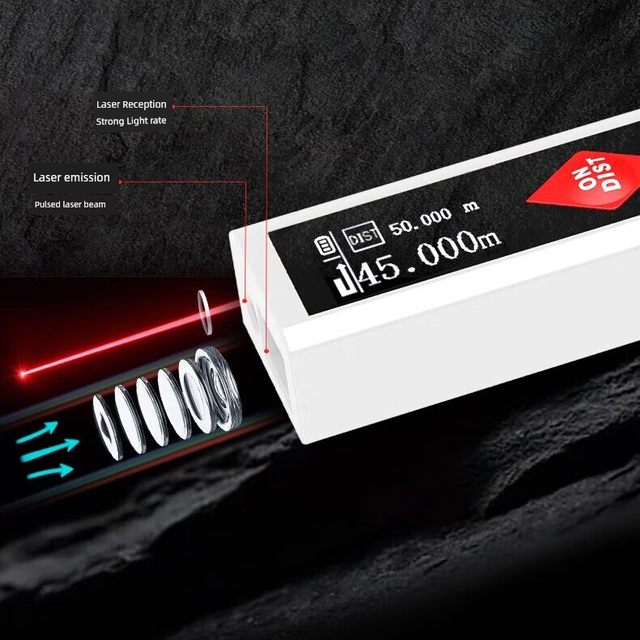 Mini laser rangefinder household infrared measuring instrument high-precision handheld small electronic ruler room measuring instrument multifunction