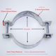 Telephone pole clamp lock street lamp pole galvanized flat iron pipe clamp fixing steel pipe clamp semicircular clip clamp clamp