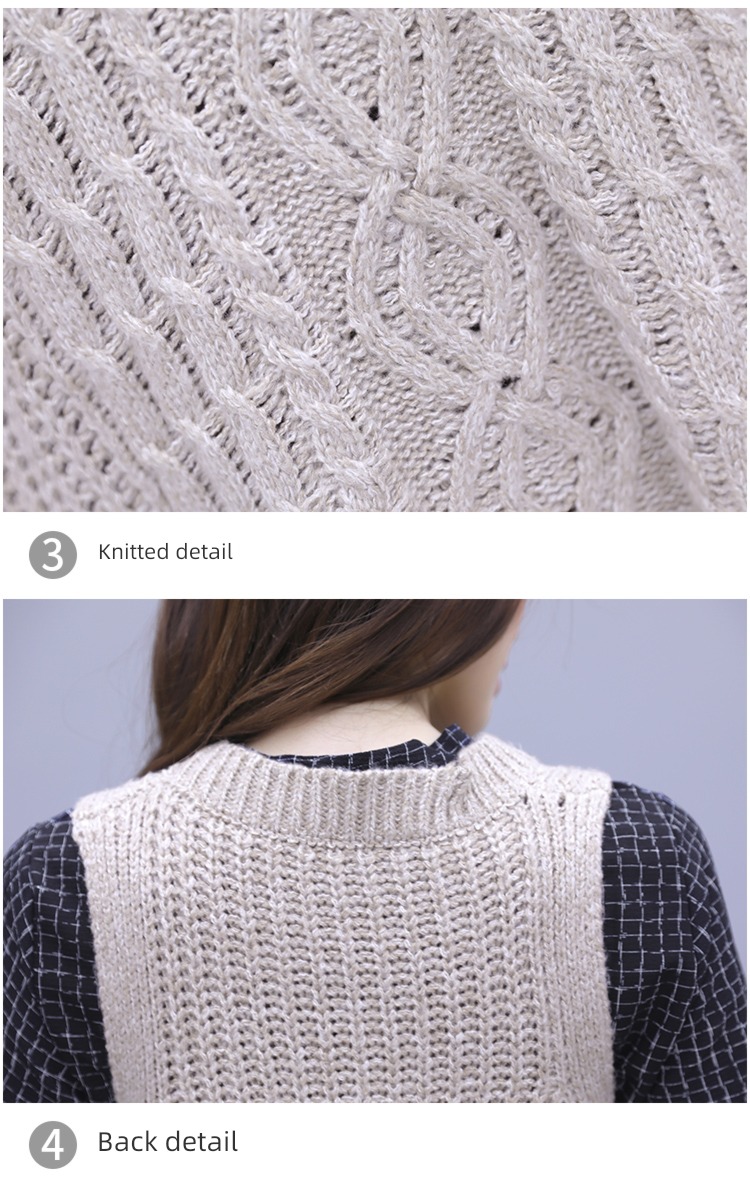 Autumn and winter leisure time knitting Dress ma'am Two piece set